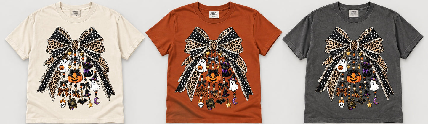 Halloween Bow & Charms